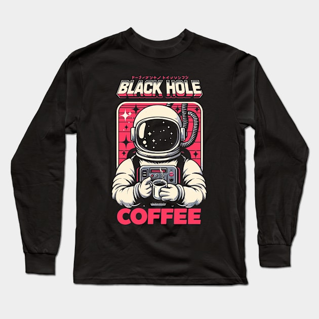 Black Hole Coffee Long Sleeve T-Shirt by Lima's